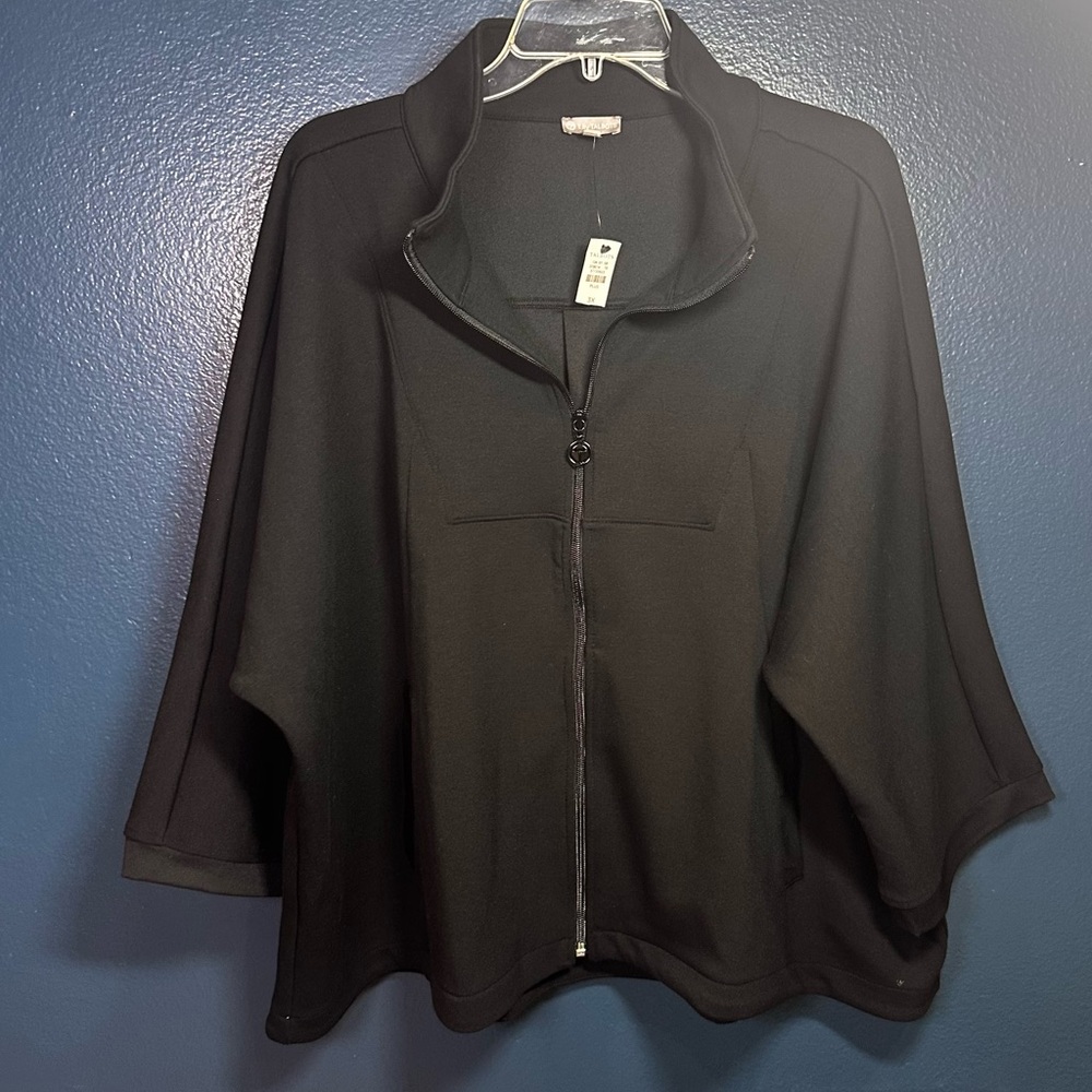 Talbots Black Plus Size Jacket NWT - image 1